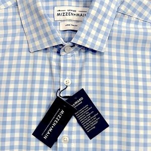 Mizzen+Main Leeward Button Down Large Trim Fit Dress Shirt mizzen main
